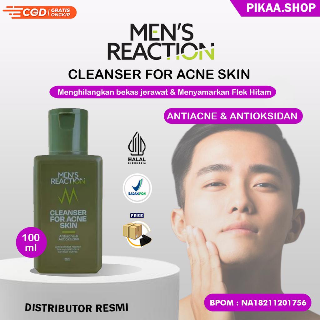 Sabun Jerawat MEN’S REACTION Acno Clean Liquid Anti Bakteri