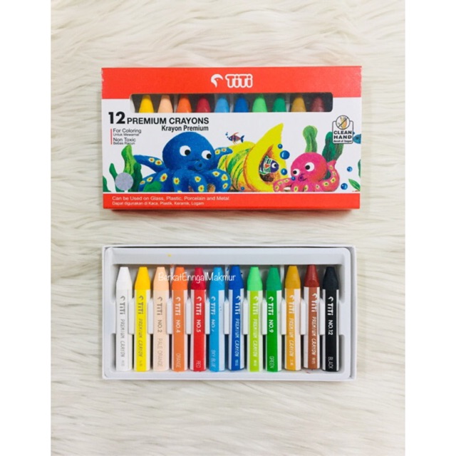 

12 PREMIUM CRAYONS TITI OIL PASTEL