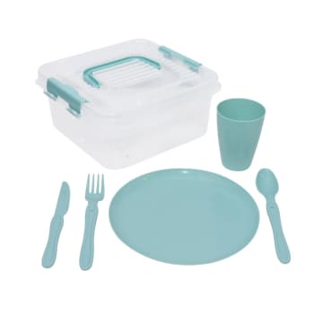 Informa Appetite MY BOX PICNIC SET, Kotak Piknik/Kotak Makan/Set Perlengkapan Makan isi 30