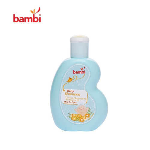 Bambi baby shampoo botol 100ml dan refil 200ml untuk bayi baru lahir/newborn