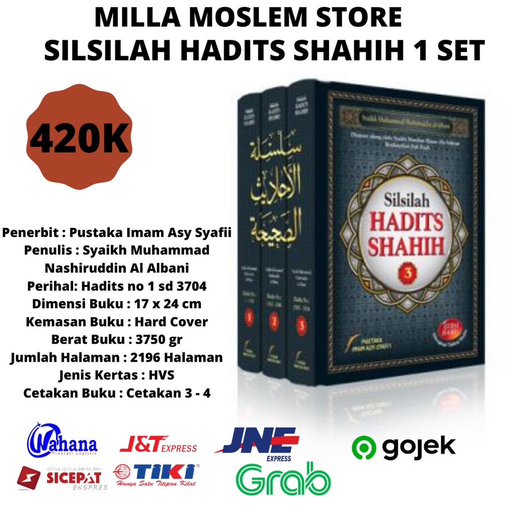 Jual Buku Silsilah Hadits Shahih Pustaka Imam Syafii Indonesiashopee Indonesia 9859