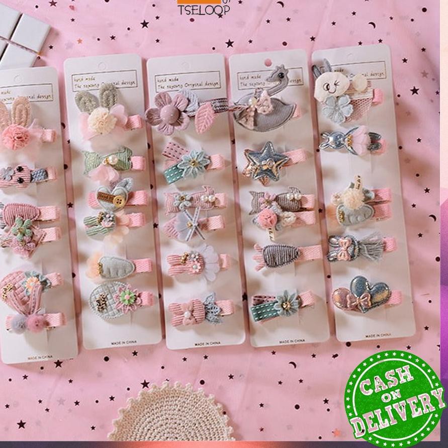 

OFM - 0017 6PCS jepitan raut karakter pita kartoon / jepitan akseris raut wanita ITV ☼