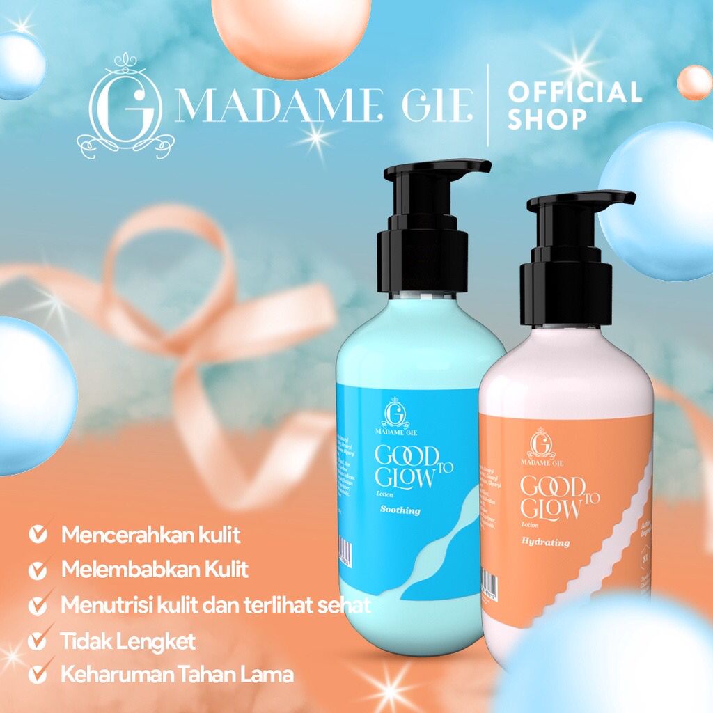 LIZBEAUTY -  Madame Gie Good to Glow Lotion - Whitening Black Opium Hand Body Lotion Pencerah Kulit