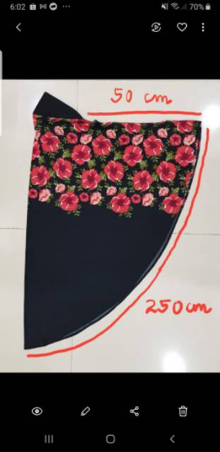 SYAR'I GAMIS KERUDUNG SET BUNGA KAKI/PINGGIRAN 3398 / 3395 / 3397 / 8334 / 3394 / 3393 / 3391 / 3396