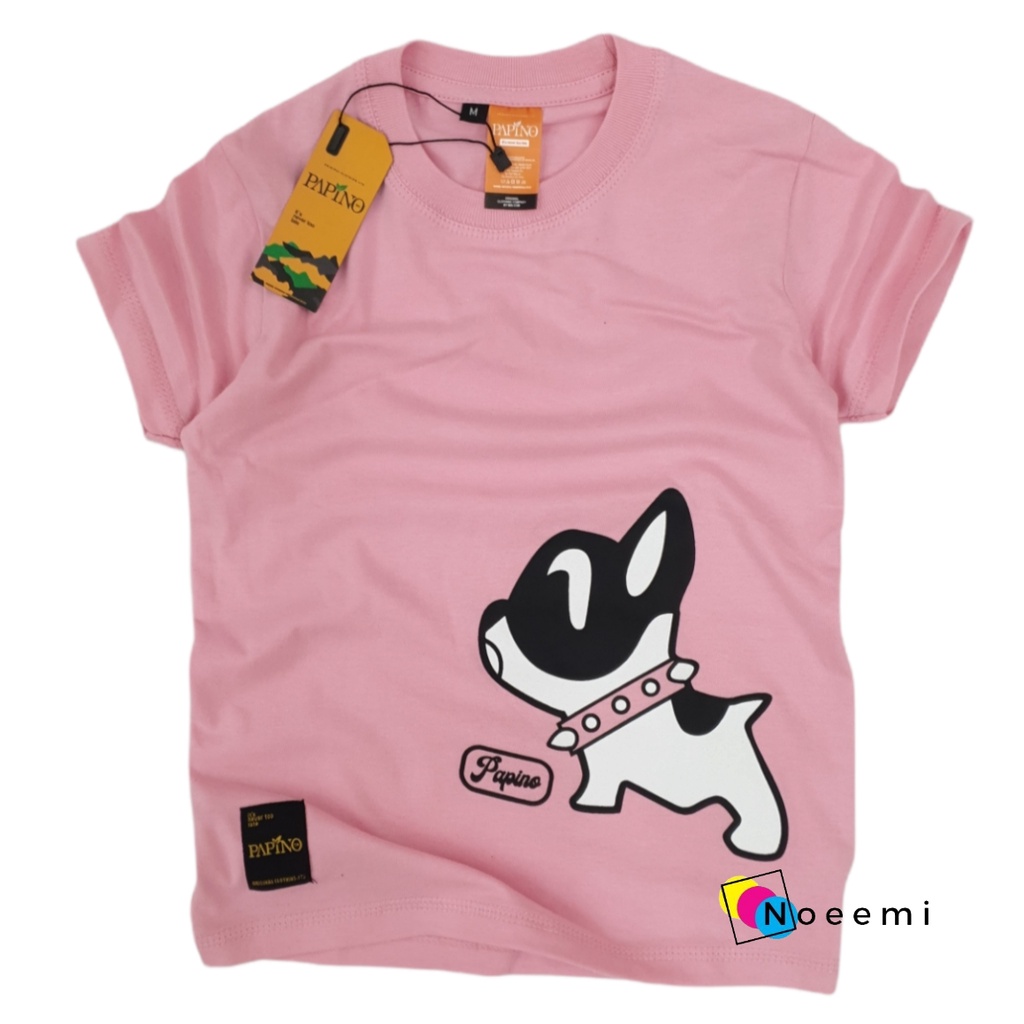 Papino Baju Kaos Anak 1 Sampai 12 Tahun Bahan Catton 30s Pakaian Distro Oblong  Pink