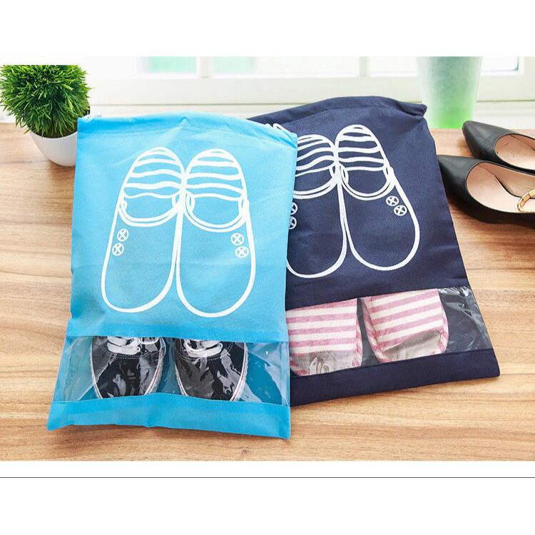 MurmerOfficial R030 Drawstring Shoes Pouch / Tas sandal sepatu serut / Travel Shoes Bag