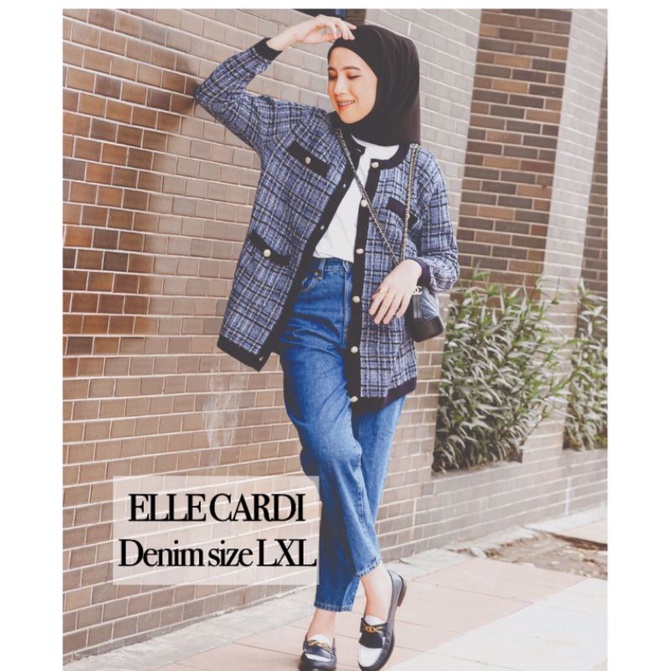 Elle Cardigan Denim by muda.official