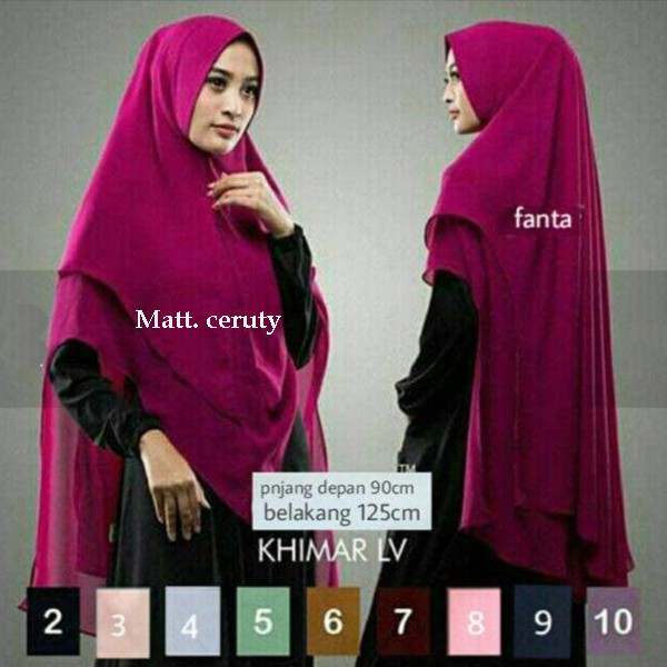 JILBAB INSTAN LV CERUTY / JILBAB BERGO JUMBO CERUTY / JILBAB SYARI INSTAN JUMBO / JILBAB KHIMAR 2 LA