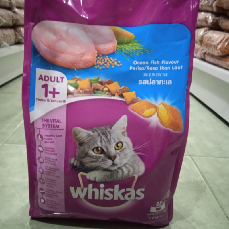 Whiskas Ocean fish 1,2kg Makanan Kucing Dewasa