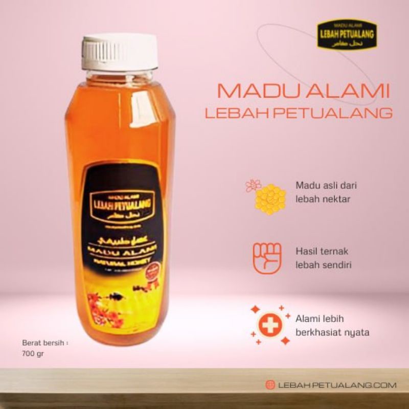 

MADU ALAMI LEBAH PETUALANG 100% terjamin murni