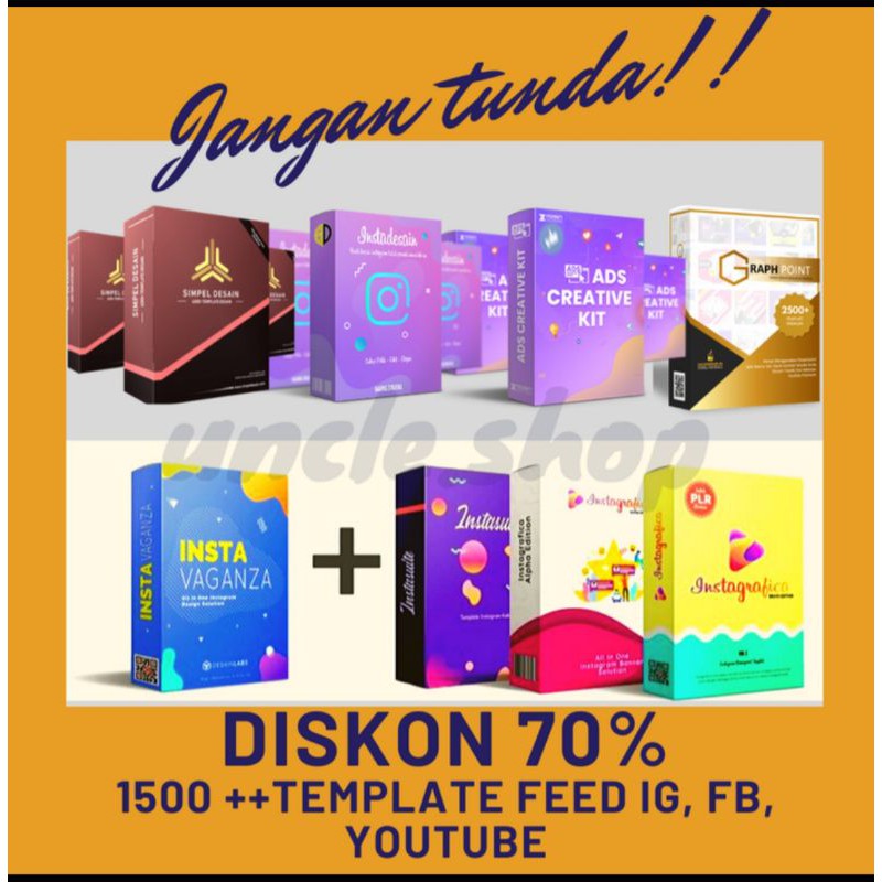 Ads Creative Kit, GraphPoint, Ribuan Template IG, Instagram FB Youtube