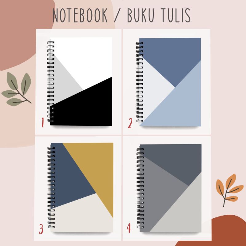 

Visiobright Custom Notebook/Buku Tulis/Agenda/Planner/Diary/Kado/Gift A5/A6 Hard Cover Polos/Plain