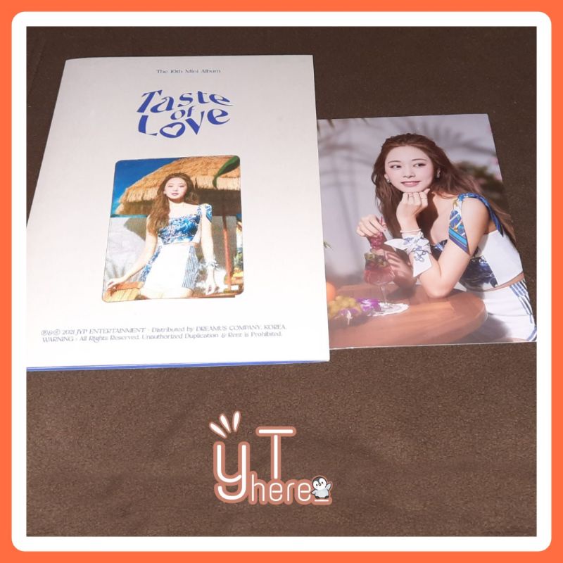 TASTE OF LOVE TWICE LENTICULAR TASTING CARD TZUYU TWICE TZUYU SET