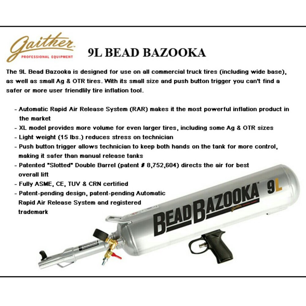 Bazooka Bead Gun Tembak Angin Velg Ban Renggang
