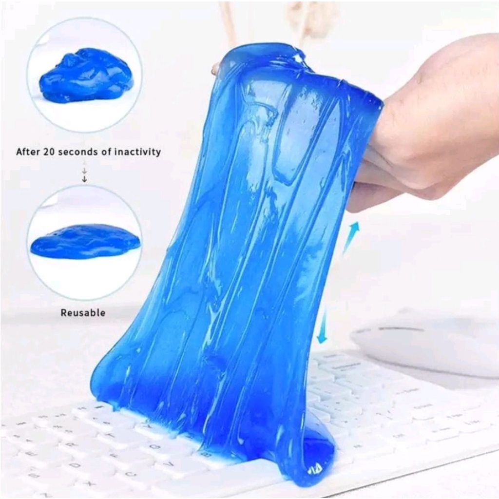 Slime Jelly Gel Cleaner Perekat Lembut Pembersih Debu Serbaguna Dashboard AC Mobil Keyboard