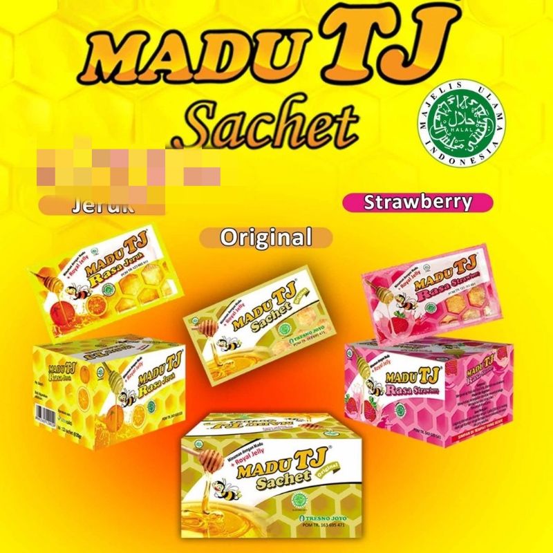 

Madu TJ SACHET 1 Box isi 12 Sachet tresno joyo