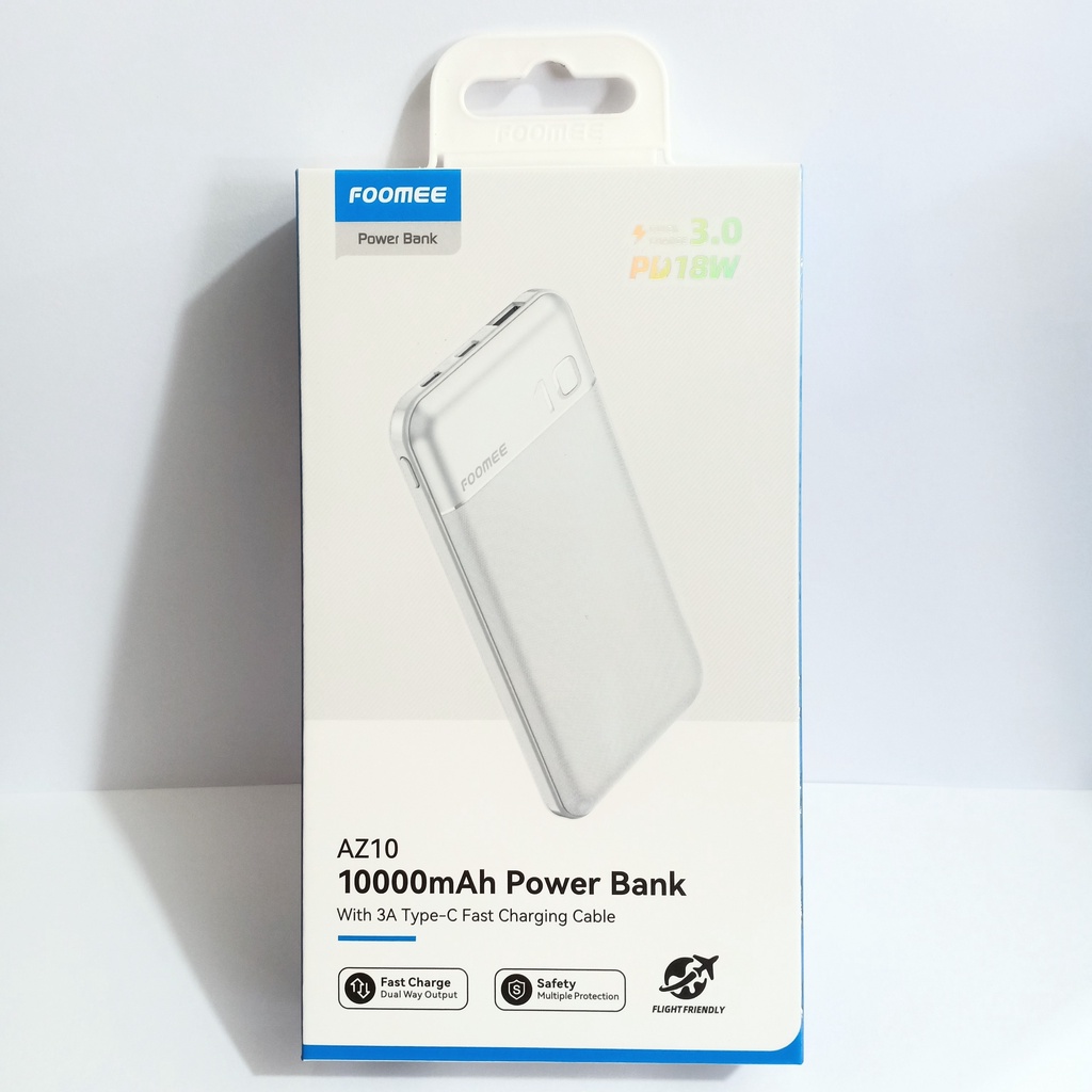 Powerbank 10000mAH Foomee AZ10 Powerbank 10000mAH Fast Charge 3.0 18W