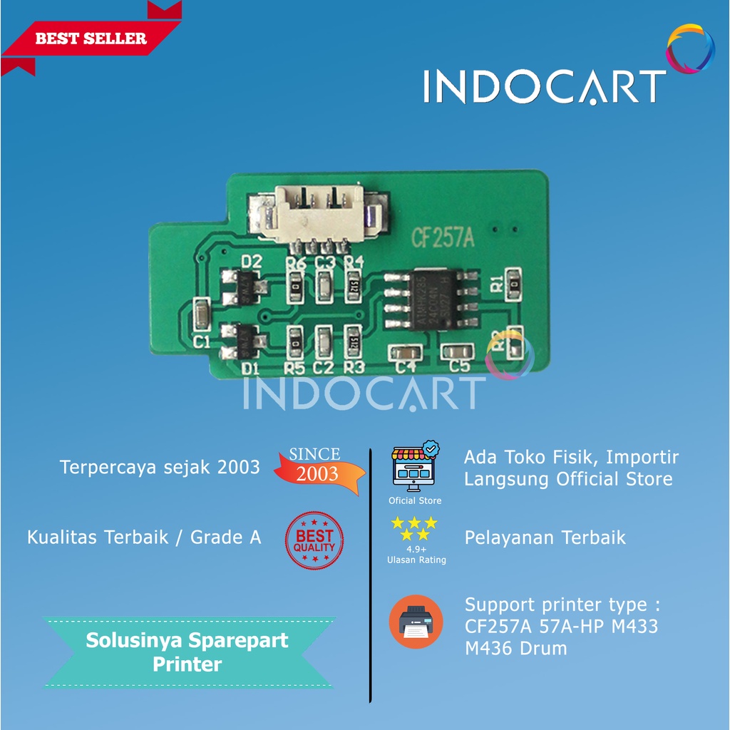 Chip CF257A 57A-HP M433 M436 Drum-80K
