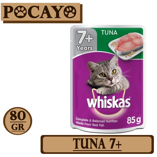 Whiskas Pouch Senior Tuna 80gr