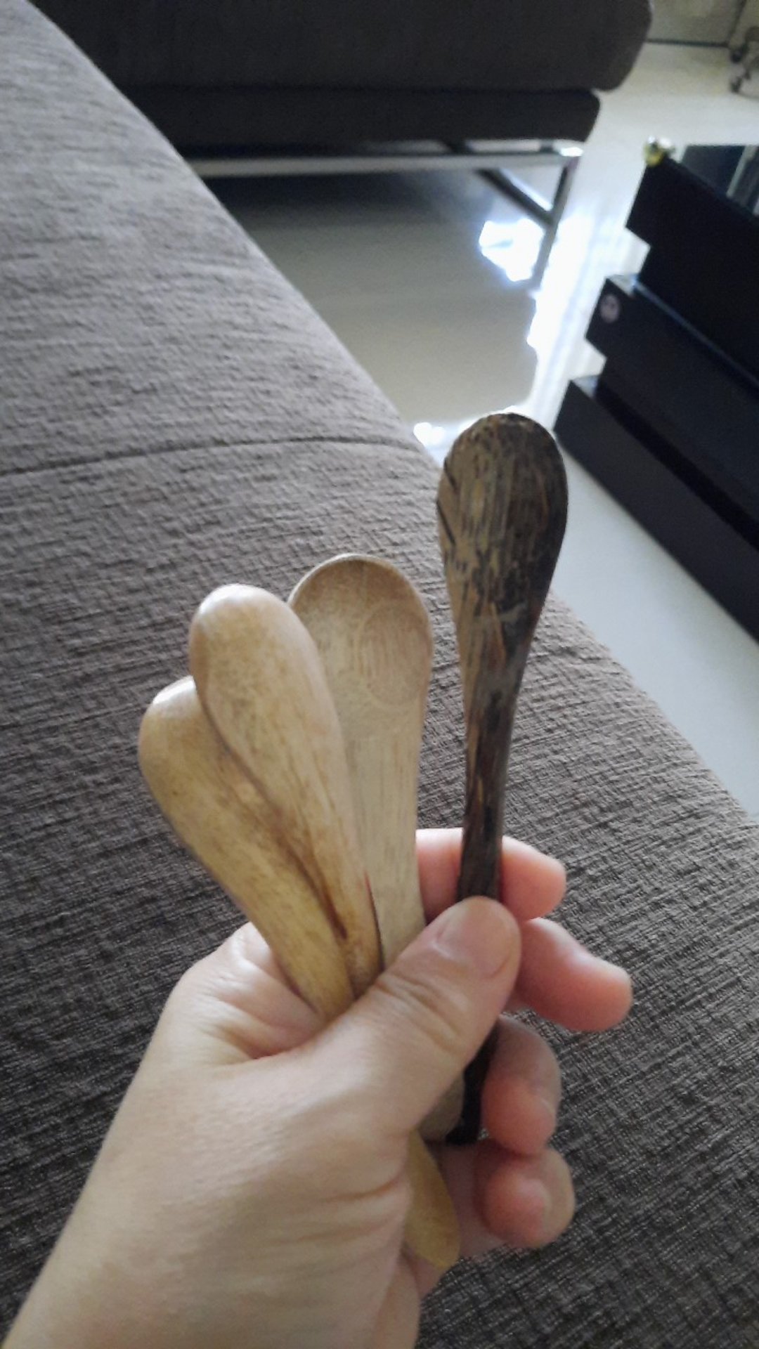 Sendok Unyil Kayu Aren 10cm