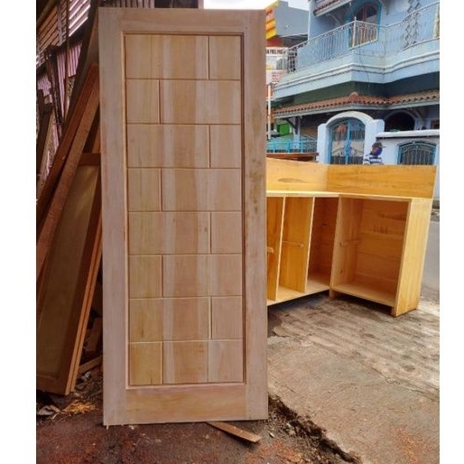 Kusen Berikut Daun Pintu Minimalis KPJ01