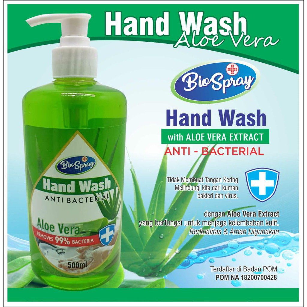 BIOSPRAY HAND WASH STRAWBERRY ALOE VERA ZAITUN LEMON 1000ml RESMI BPOM ANTI BAKTERI