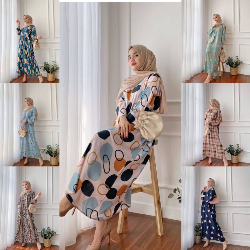 NEW DASTER GAMIS VIRAL PREMIUM KEKINIAN LONGDRESS KAREEN