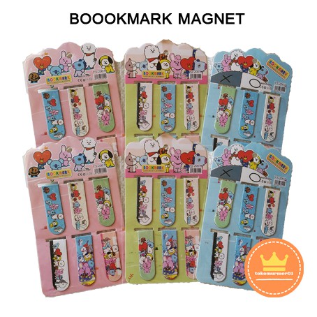 

(MURAH) BOOKMARK / PEMBATAS BUKU KARAKTER BT21 (PACK)