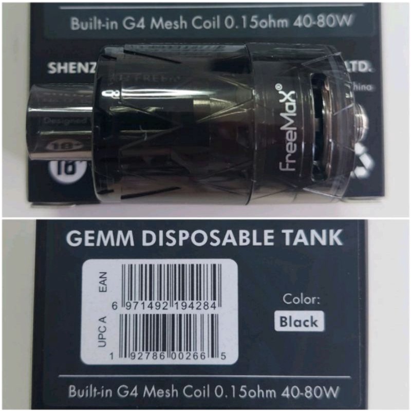 G4 gemm freemax 1pcs tank