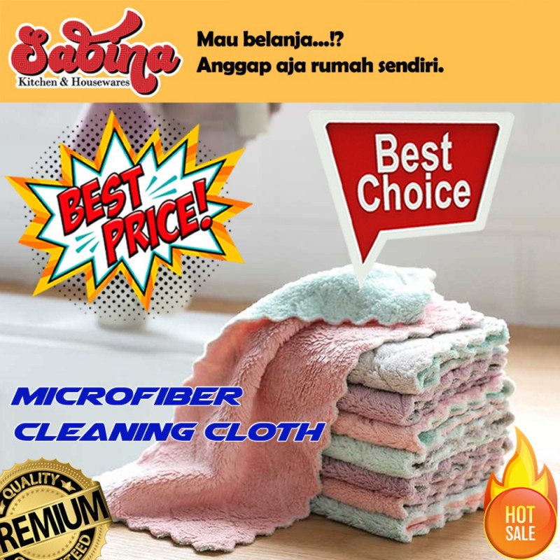 Kain Lap Dapur Microfiber Cleaning Cloth