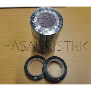 18*20Y Isolasi Listrik pvc hitam Tahan panas HOKI TAPE / Isolasi Instalasi Listrik Hitam 20 Yard