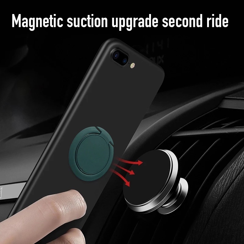 1/2Pcs 360 Degree Metal Phone Socket Holder  Finger Ring phone Stand Holder Car Mount Mobile Phone Stand