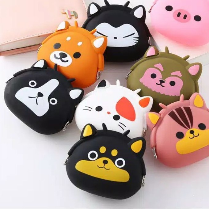 Medan Termurah Dompet mini karakter lucu jelly silicone coin import dompet koin