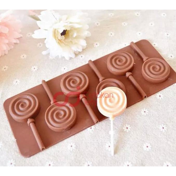 PROMO TERMURAH Cetakan Coklat / Permen Lolipop Bulat