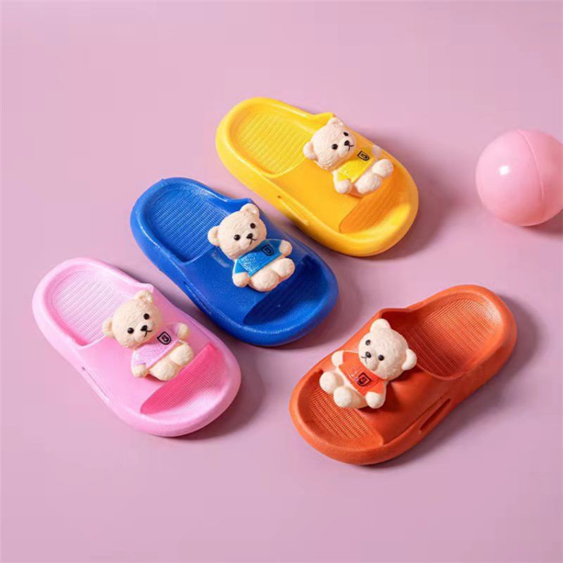 Sandal Slop Anak karet Boneka bear S2