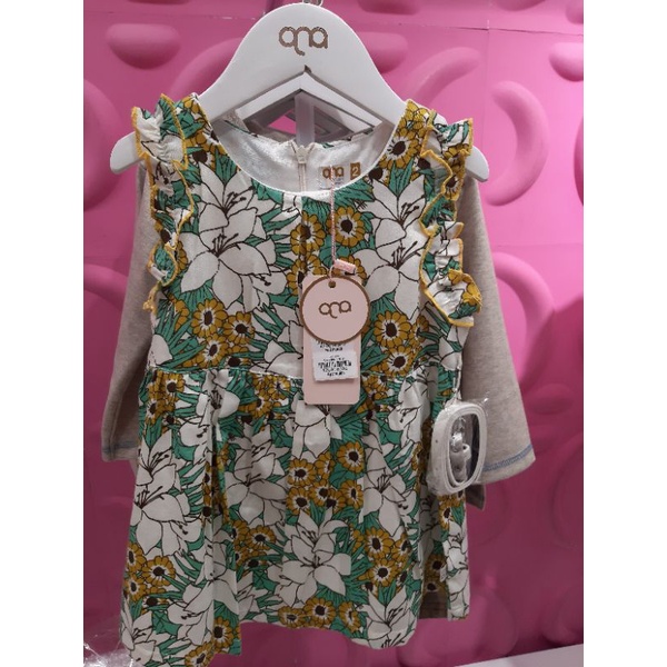 QNA Baju Dress Anak perempuan Usia 1-4 Tahun Original