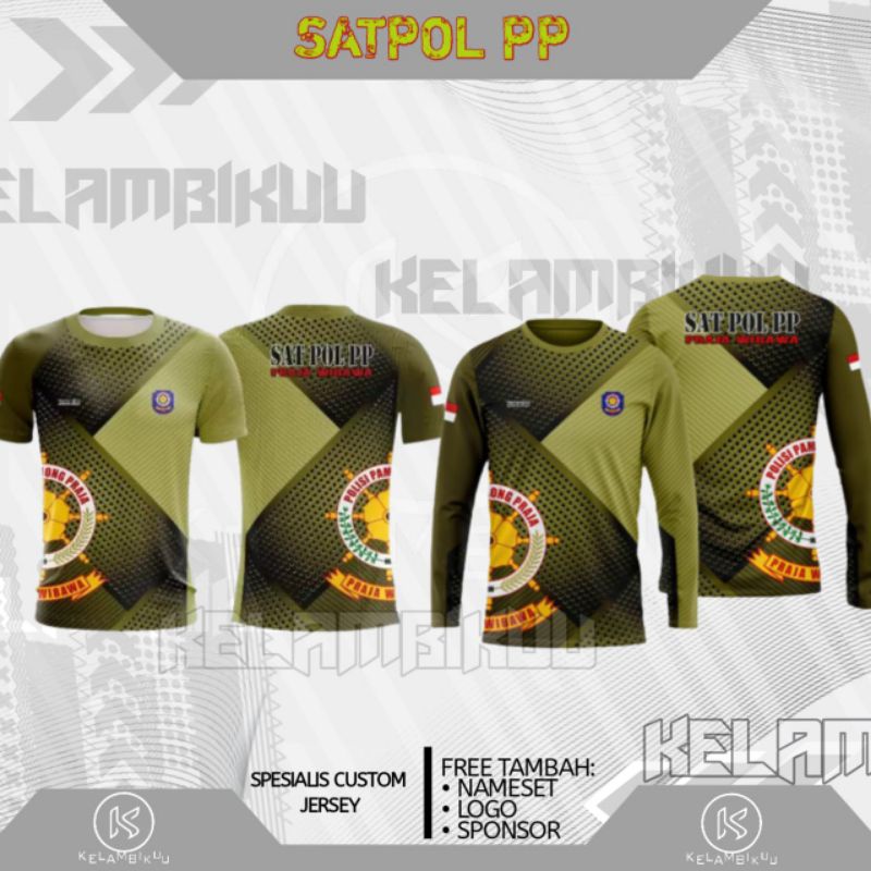 JERSEY SATPOL PP/BAJU KAOS SATPOL PP LENGAN PENDEK DAN LENGAN PANJANG TERBARU/JERSEY SATUAN POLISI P