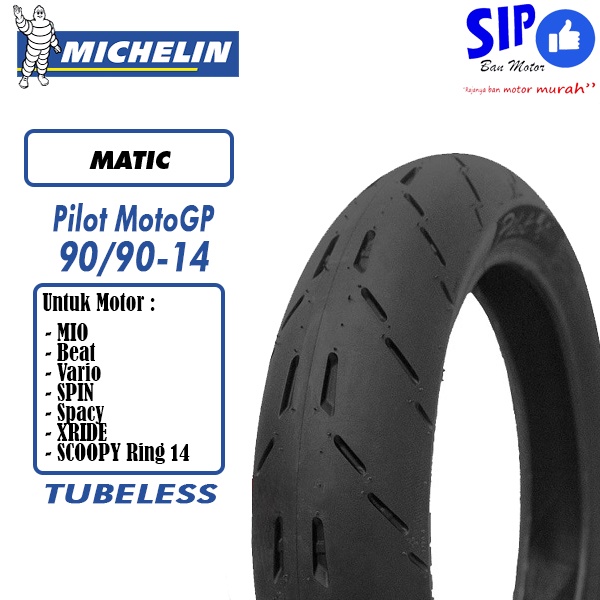 Ban motor matic Michelin Pilot Moto GP 90 90 14 tubeless beat mio vario