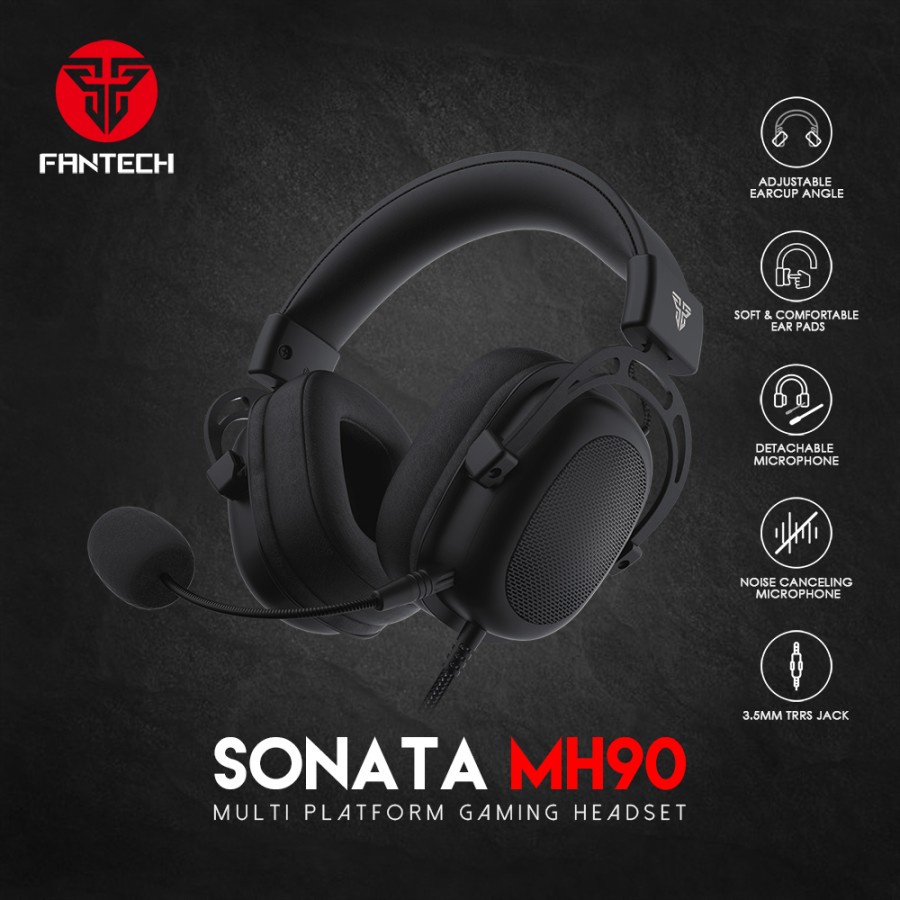 Headset Fantech MH90 MH-90 MH 90 Sonata - Multi-Platform - Gaming Hs