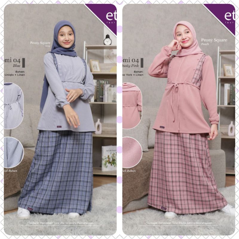 ETHICA KIYOMI 04 BLUE DAN DUSTY PINK SET ROK