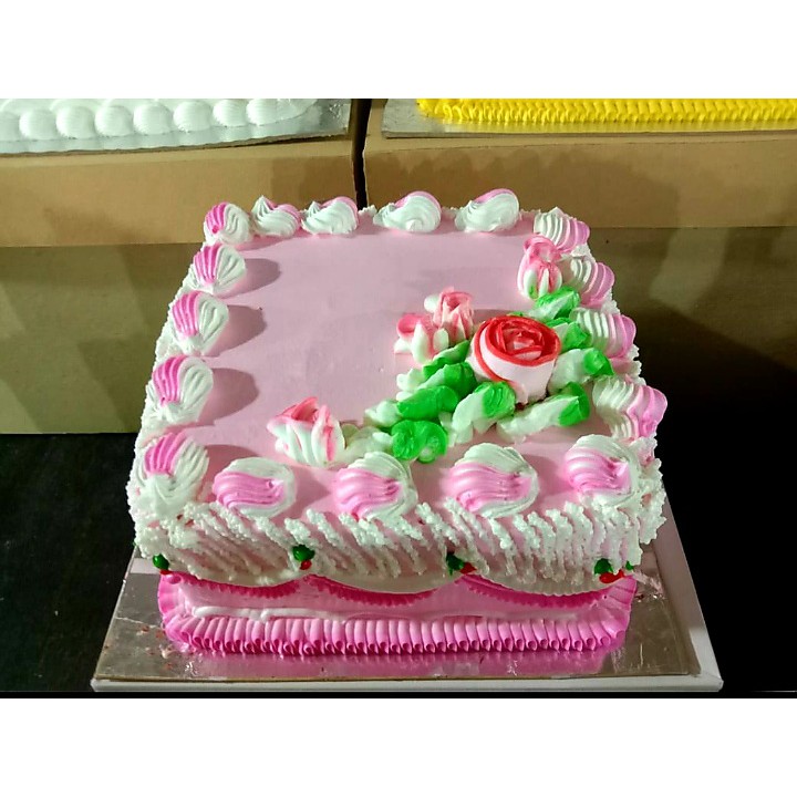 

KUE ULANG TAHUN PINK SIZE - 20x20
