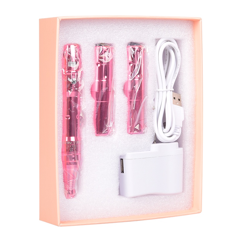 Gdo Mesin Sulam Alis Bibir Tatto Wireless 2 Baterai Pena Tato Permanen