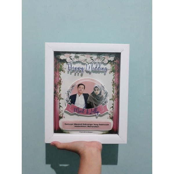 Kado Pop Up Frame 3D Kado Wedding/Wisuda