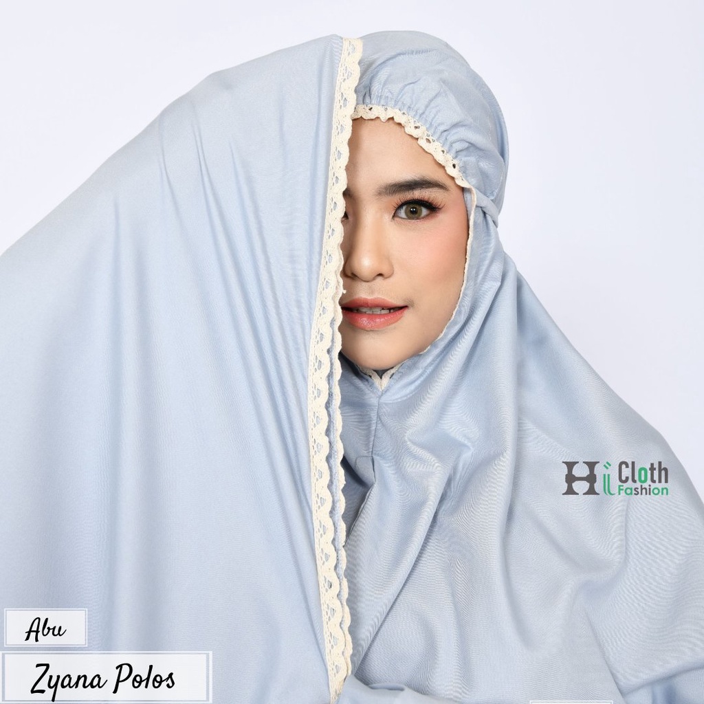 mukena polos katun micro + sajadah sujud yang bisa jadi tas