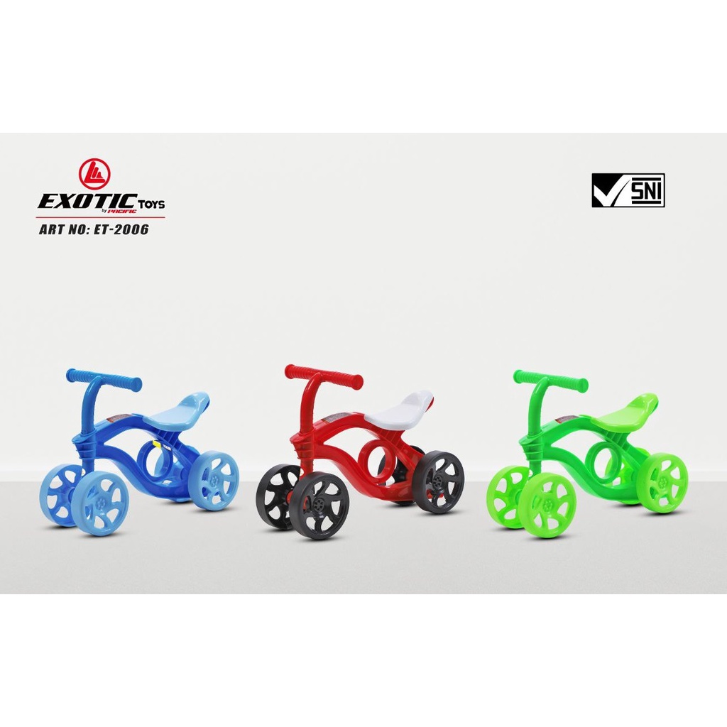 SEPEDA ANAK RODA 4 BALANCE BIKE EXOTIC ET-2006