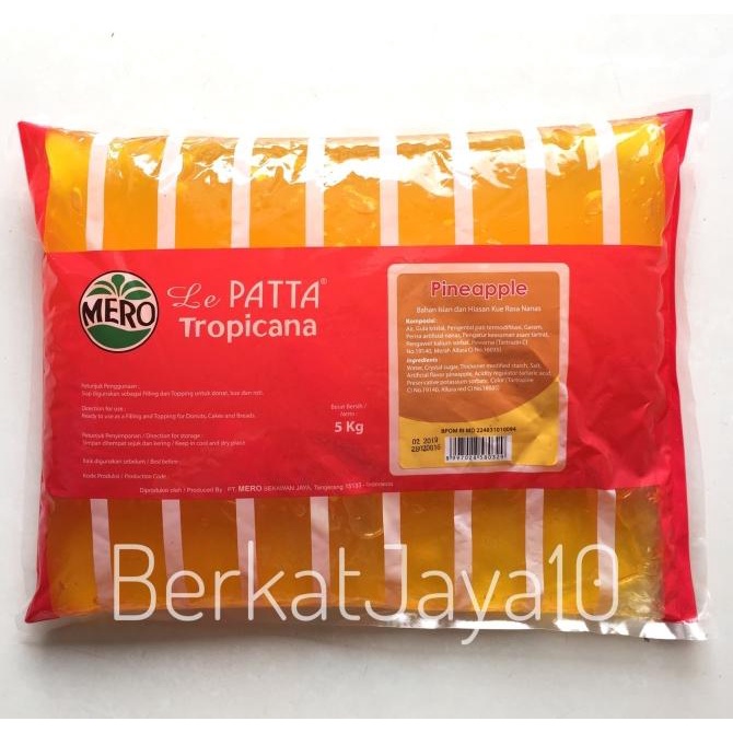 

Selai Lepatta Blueberry Strawberry Pineapple Nanas Durian Mangga 5kg