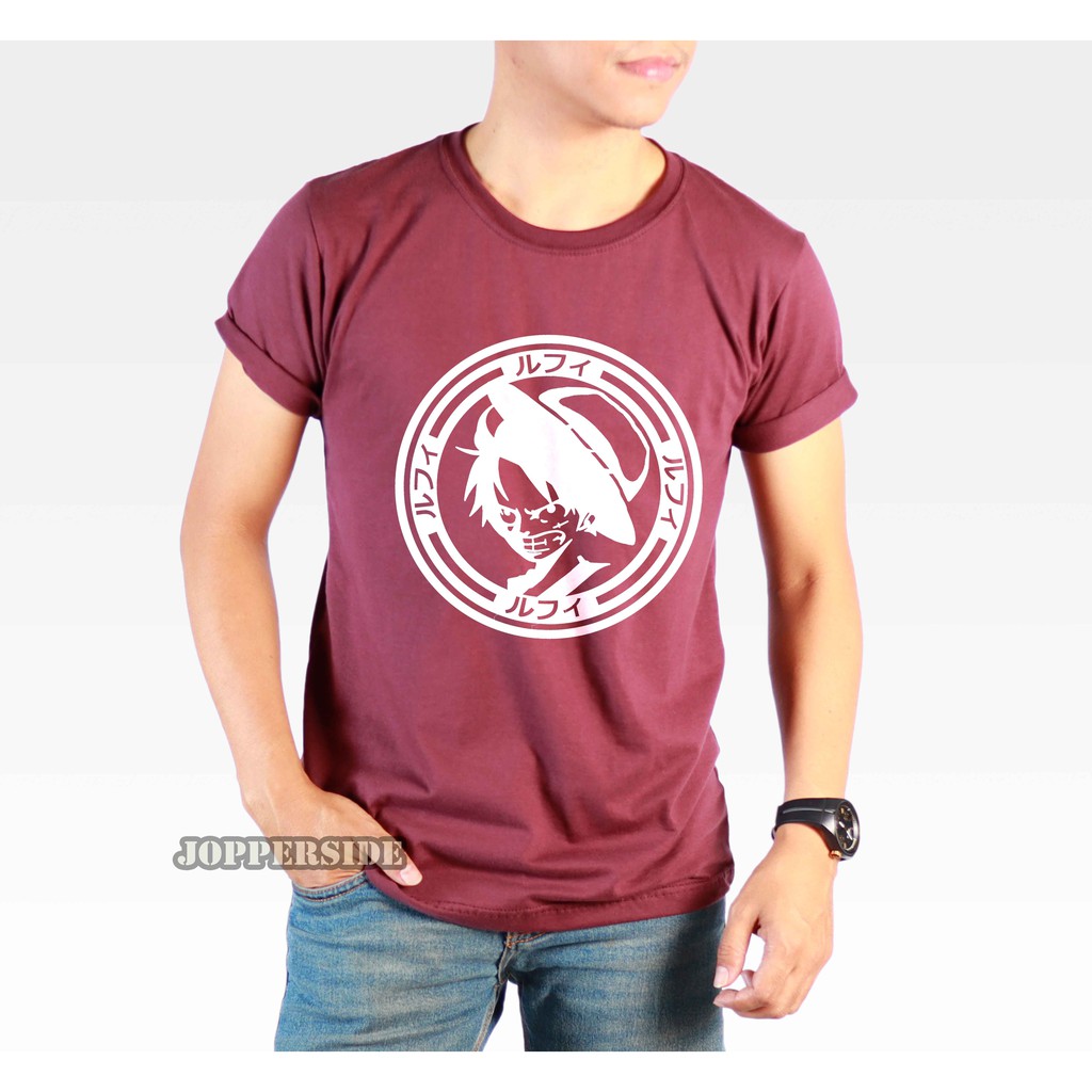 JOPPERSIDE T SHIRT KAOS DISTRO PRIA WANITA ANIME KOMIK MANGA JEPANG LUFFY ONE PIECE PREMIUM TS75