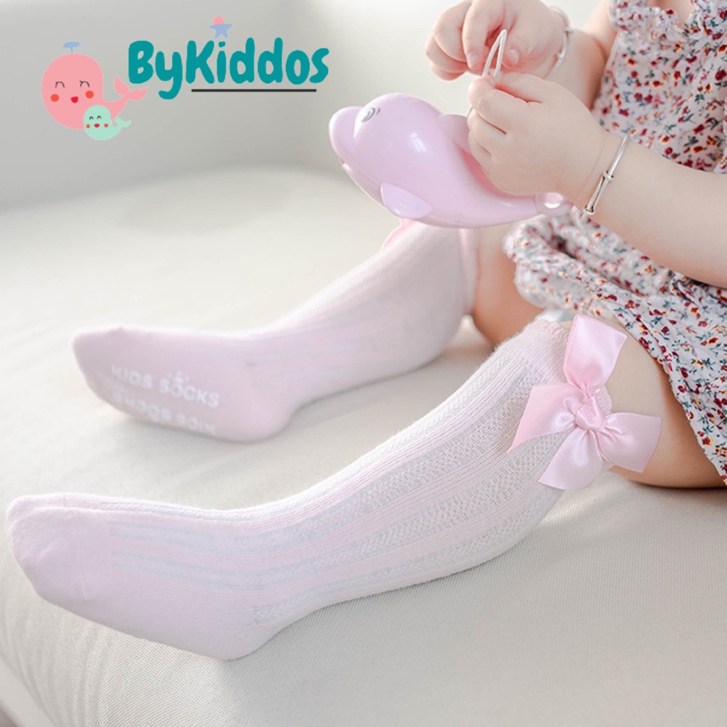 ByKiddos - Kaos Kaki Panjang Anak Bayi Cewek Anti Slip / Kaus Kaki Anak Bayi Perempuan / Baby Socks