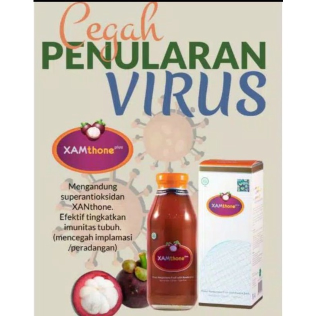 XAMTHONE PLUS KULIT MANGGIS 350ML ORIGINAL / XAMTHONE ASLI