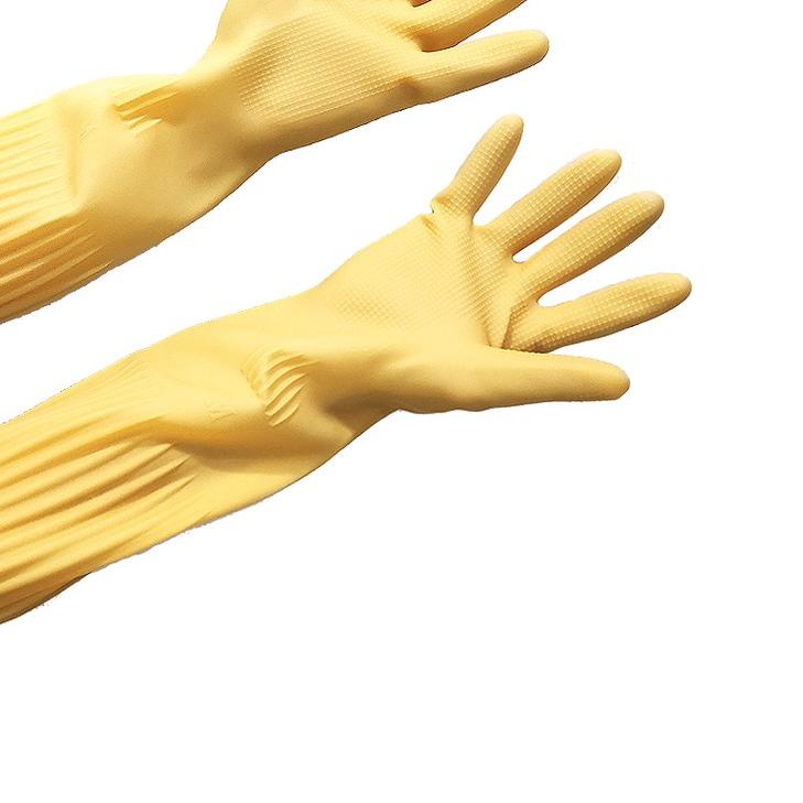 ➤ Karet / House Hold Gloves Yellow Panjang dan Tebal / Industrial Gloves Latex ❅